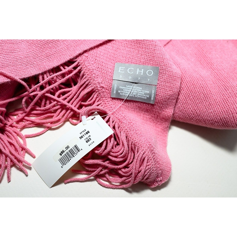 Echo Soft Pink shawl wrap 30"72" scarf